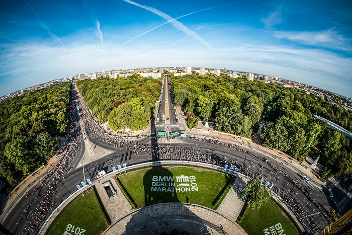 Berlin Marathon 2018 von oben